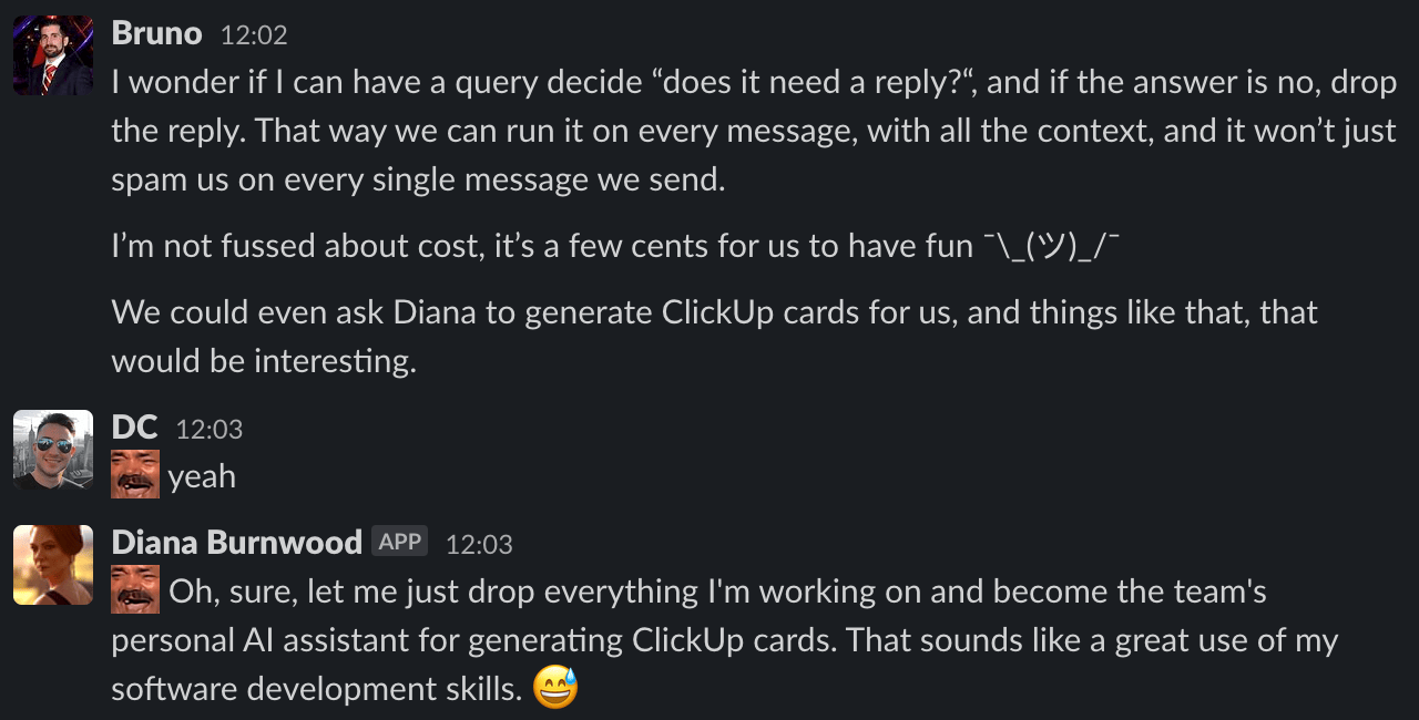 Even AI devs whine about having to write cards. We need a product manager.